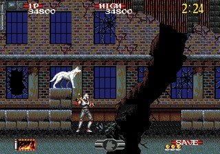 une photo d'Ã©cran de Shadow Dancer - The Secret of Shinobi sur Sega Megadrive